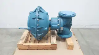 ITT 6-2559-M-34-33250-P1 DIA-FLO IRON PNEUMATIC FLANGED DIAPHRAGM VALVE 6IN 125