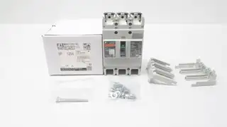 FUJI ELECTRIC BW250JAGU-3P125 MOLDED CASE CIRCUIT BREAKER 125A AMP 690V-AC 3P