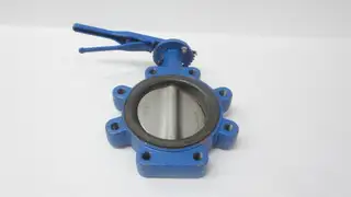ABZ 1128  LUGGED MANUAL STAINLESS IRON BUTTERFLY VALVE 6IN