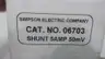 SIMPSON 06703 EXTERNAL PORTABLE DC CURRENT SHUNT 50MV 10A AMP thumbnail 5