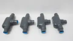 BOX OF 4 NEC PVC-FIT-TB1007 PVC COATED BODY 1IN T