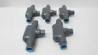 BOX OF 5 NEC PVC-FIT-TB1007 PVC COATED BODY 1IN T