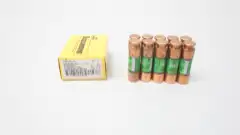 BOX OF 10 COOPER BUSSMANN FRN-R-15 FUSETRON RK5 CARTRIDGE FUSE 250V-AC 15A