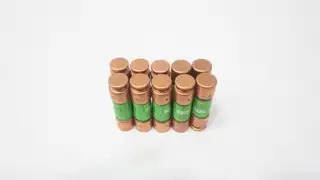 BOX OF 10 COOPER BUSSMANN FRN-R-10 FUSETRON RK5 CARTRIDGE FUSE 250V-AC 10A