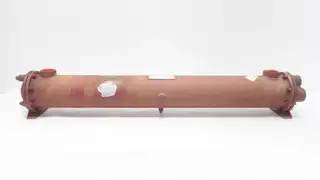 BASCO 1503-06-048-048 SHELL AND TUBE HEAT EXCHANGER 2IN 1.5IN NPT STEEL COPPER