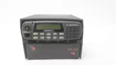 MOTOROLA CDM1550-LS SEC1212 TWO-WAY RADIO AND POWER SUPPLY 10A 120V-AC 13.8V-DC