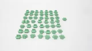 BOX OF 50 PHOENIX CONTACT 27 07 43 7 ME 22,5 TBUS 1,5/ 5-ST-3,81 GN CONNECTOR
