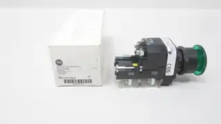 ALLEN BRADLEY 800H-FRXTP16GA5 GREEN PUSH-PULL BUTTON 120V-AC ILLUMINATED