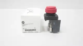 ALLEN BRADLEY 800H-R6AF SER A RED PUSHBUTTON