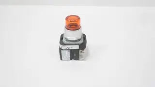 ALLEN BRADLEY 800T-QTH2A AMBER PILOT LIGHT 12-130V-AC/DC