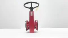 RED VALVE 75 IRON MANUAL PINCH VALVE 6IN