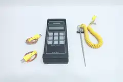 OMEGA HH22 DIGITAL MICROPROCESSOR TYPE J-K THERMOCOUPLE THERMOMETER 42V-DC