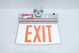 LARSON HAL-EMG-EXT-3W-WAL-RED HAZARDOUS LOCATION LED EMERGENCY EXIT SIGN