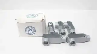BOX OF 5 APPLETON 5XC60 ALUMINUM LR CONDUIT OUTLET BODy 1IN