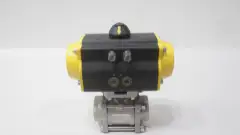 SHARPE SERIES 13 SPN II 075 BALL VALVE PNEUMATIC STAINLESS THREADED 1-1/2NPT