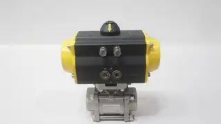 SHARPE SERIES 13 SPN II 075 BALL VALVE PNEUMATIC STAINLESS THREADED 1-1/2NPT