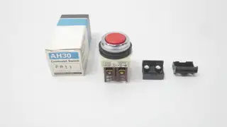 FUJI AH30-FR11 PUSHBUTTON SWITCH 250V-AC RED