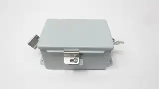 HOFFMAN A604CHNF STEEL JIC BOX W/ HINGED COVER 4IN X 6IN X 3IN