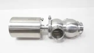 PENTAIR S390 SANITARY STAINLESS PNEUMATIC SEAT VALVE 3IN