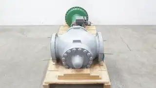 FISHER AC 667 SIZE 70 3582 10X8 PNEUMATIC STEEL FLANGED CONTROL VALVE 10IN 300