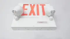 LUMACELL 8LMCE2LD1 EXIT & EMERGENCY LIGHT COMBO 3.2W 120/347V-AC 6V-DC