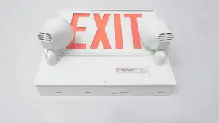 LUMACELL 8LMCE2LD1 EXIT & EMERGENCY LIGHT COMBO 3.2W 120/347V-AC 6V-DC