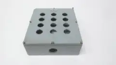 ALLEN BRADLEY 800T-12TZ 12-HOLE PUSHBUTTON ENCLOSURE 3IN 11IN 9.75IN