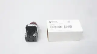 ALLEN BRADLEY 800T-QH2R RED PILOT LIGHT 12-130V-AC/DC