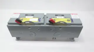 SQUARE D QMJ362T TWIN UNIT PANELBOARD FUSIBLE SWITCH 60A AMP 600V-AC 3P