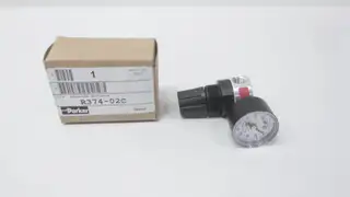 PARKER R374-02C MINIATURE PNEUMATIC REGULATOR 300PSI 0-125PSI 1/4IN NPT