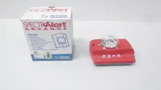 SYSTEM SENSOR SR SPECTRALERT WALL MOUNTED FIRE ALARM STROBE LIGHT 12/24V-DC