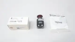ALLEN BRADLEY 800T-FXNP16RA7 ILLUMINATED RED PUSH-PULL BUTTON 120V-AC