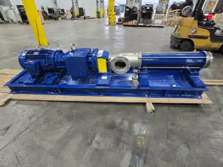 2016 SEEPEX BN 70-12 STAINLESS PROGRESSIVE CAVITY PUMP 40HP 575V-AC 6" X 8"