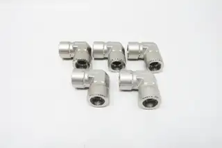 LOT OF 5 SWAGELOK SS-12-TSW-9 UNION ELBOW 90 DEGREE