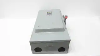 SQUARE D H-364 FUSIBLE DISCONNECT SWITCH 200A AMP 600V-AC 3P