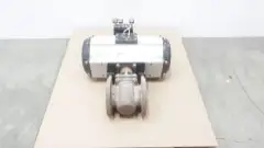 DURCO G411 SNA250C10 PNEUMATIC STAINLESS FLANGED PLUG VALVE 4IN 150