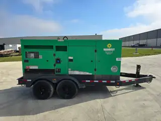 CUMMINS C150D2RE QSB7-G9 6.7L 6CYL TURBOCHARGED DIESEL GENERATOR W/ TRAILER